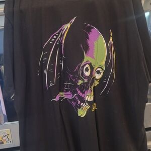 Black T-Shirt with Skull Graphic Avenged Sevenfold New XXL